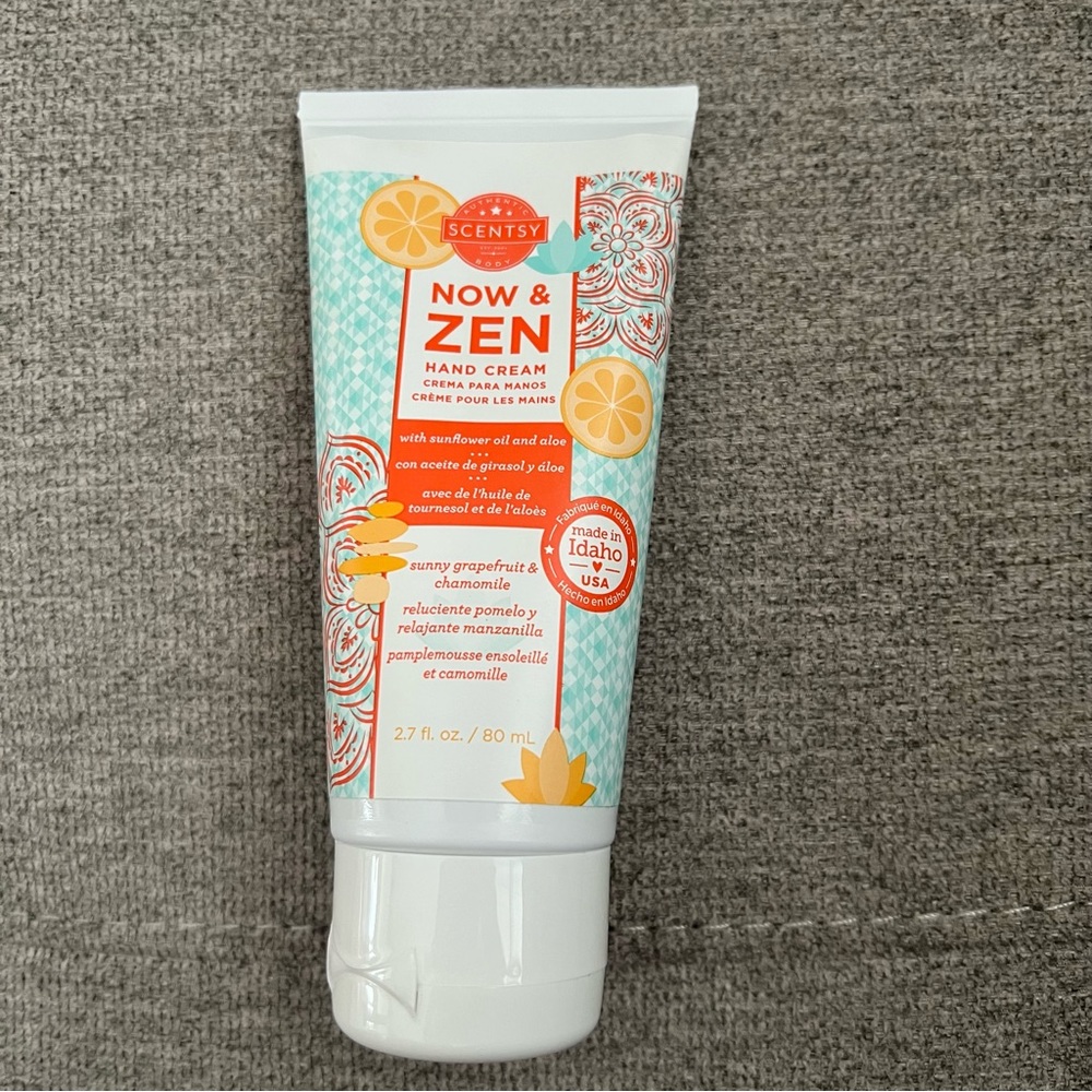 Scentsy now & zen hand cream